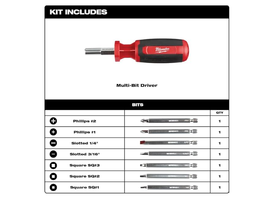 t@k@ Milwaukee Electric - 9-in-1 Multi-BIT Driver : Amazon.ca